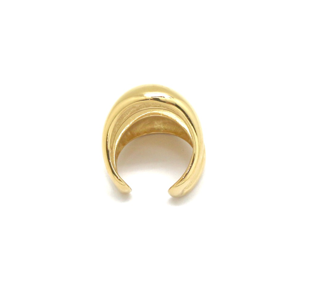 Golden Wave Charm