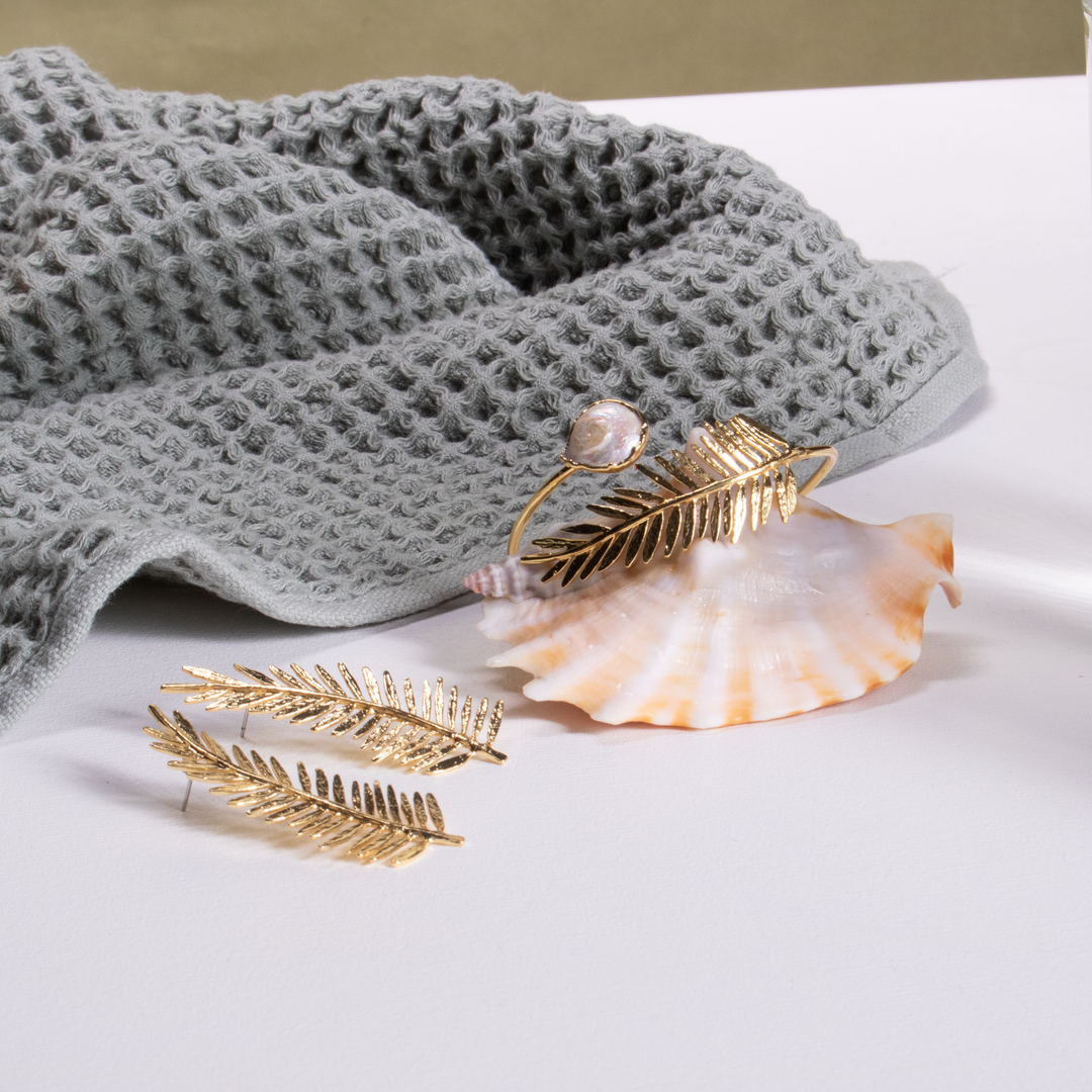 Earrings "Olympic Palm"